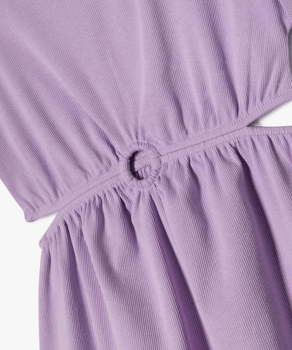 Robe en maille côtelée avec ouvertures à la taille fille vue2 - GEMO (ENFANT) - GEMO