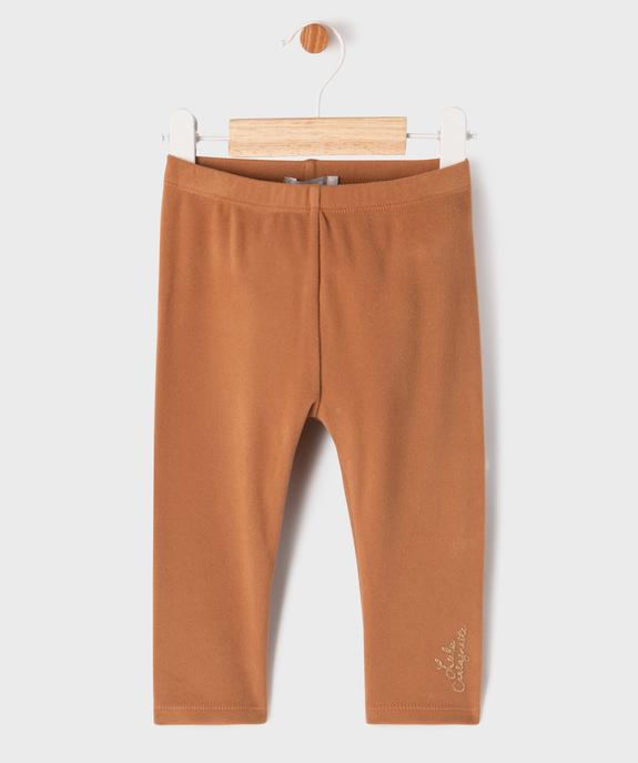 Legging en maille polaire bébé fille - LuluCastagnette vue1 - LULUCASTAGNETTE - GEMO