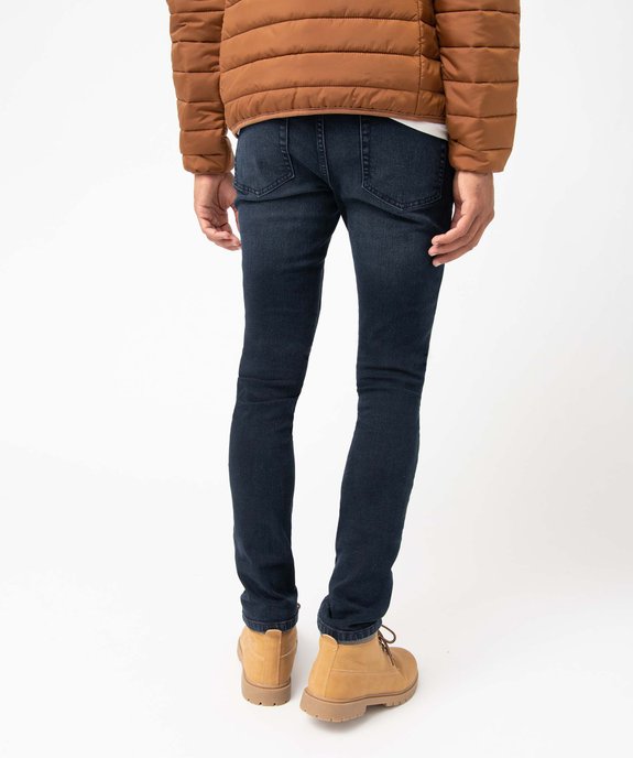 Jean homme coupe Skinny délavé  vue3 - GEMO 4G HOMME - GEMO