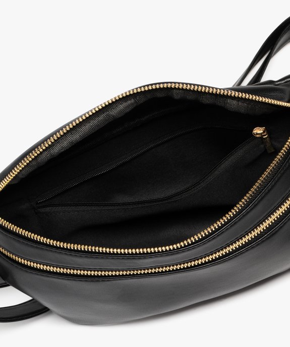 Sac banane multipoche en cuir imitation et détails dorés femme vue3 - GEMO (ACCESS) - GEMO