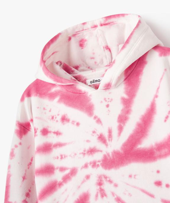 Sweat à capuche effet tie and dye fille vue2 - GEMO (ENFANT) - GEMO