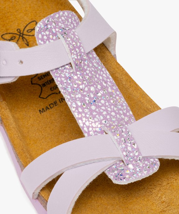 Sandales à brides avec paillettes fermeture boucle bébé fille - Lovely Wings vue6 - LOVELY WINGS GEMO FOR GOOD - GEMO