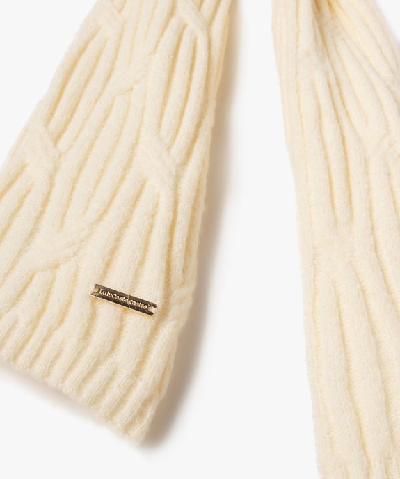 Echarpe en maille côtelée femme - LuluCastagnette vue2 - LULUCASTAGNETTE - GEMO