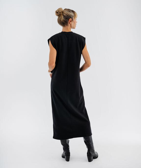 Robe sweat longue sans manches femme vue3 - GEMO 4G FEMME - GEMO