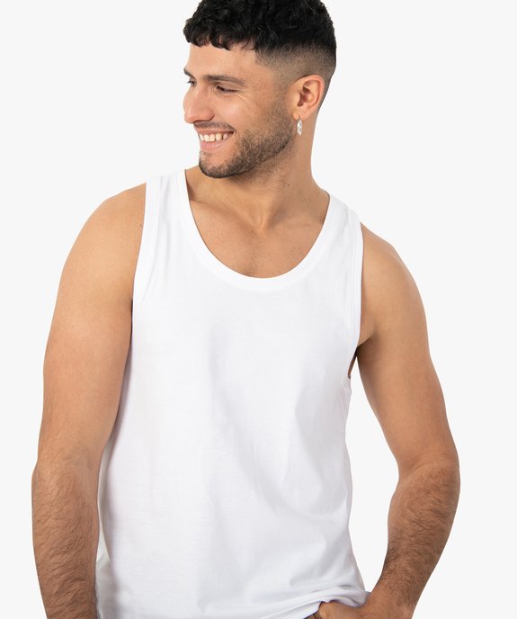 Débardeur homme uni vue2 - GEMO (HOMME) - GEMO