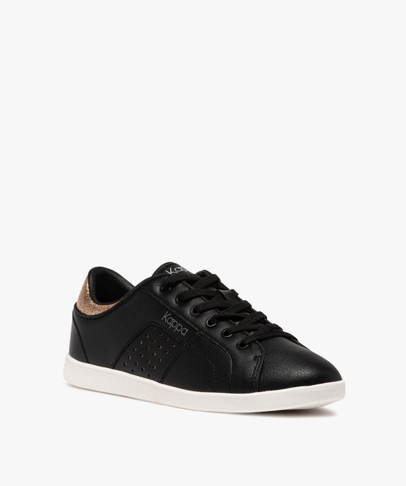Baskets femme unies à lacets avec détails girly - Kappa vue2 - KAPPA - GEMO