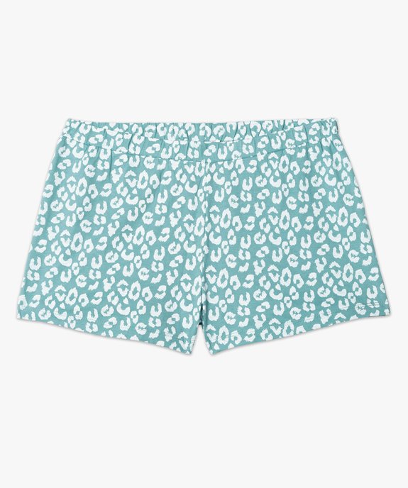 Short de pyjama femme imprimé avec ceinture élastique vue4 - GEMO(HOMWR FEM) - GEMO