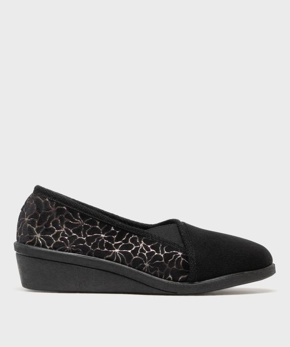 Chaussons enveloppants dessus velours femme vue2 - G'FLEX GEMO FOR GOOD - GEMO