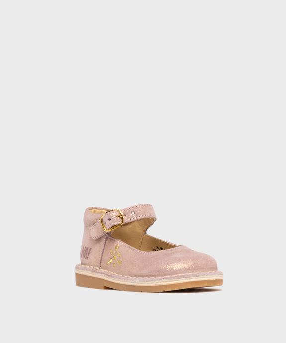 Babies en cuir pailleté bébé fille - Na! vue2 - NA! - GEMO