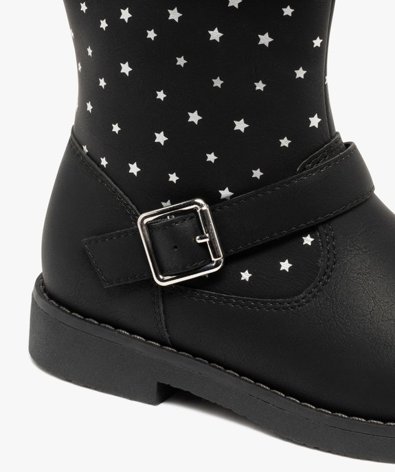 Bottines fille fourrées et à col duveteux avec étoiles brillantes vue6 - LOVELY WINGS - GEMO