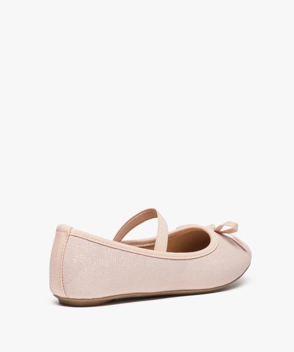 Ballerines fille pailletées avec bride élastique sur le dessus vue4 - LOVELY WINGS - GEMO