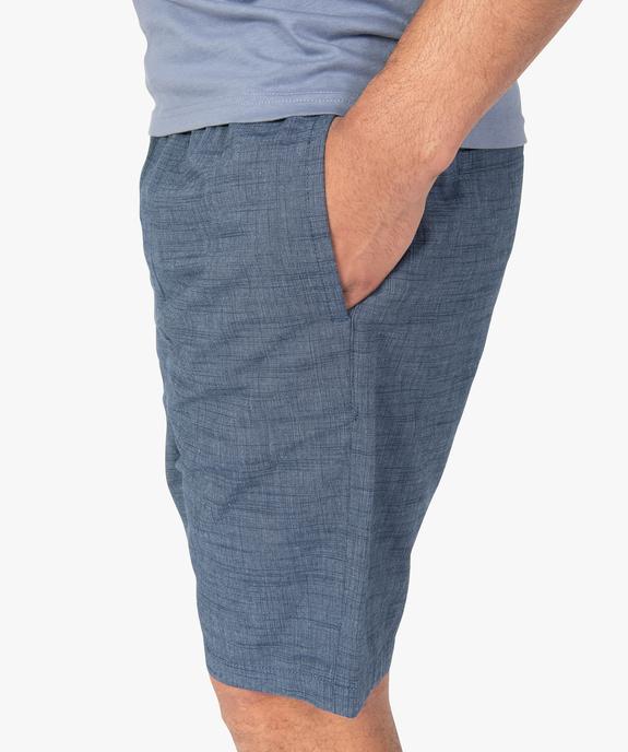 Bermuda homme avec taille élastiquée ajustable vue2 - GEMO (HOMME) - GEMO