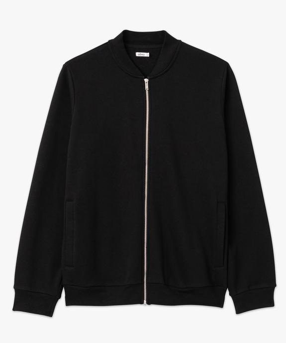 Sweat zippé en molleton doux homme vue4 - GEMO (HOMME) - GEMO