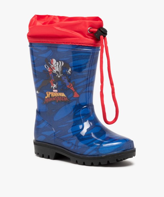 Bottes de pluie garçon à col ajustable – Spider-Man vue2 - SPIDERMAN - GEMO