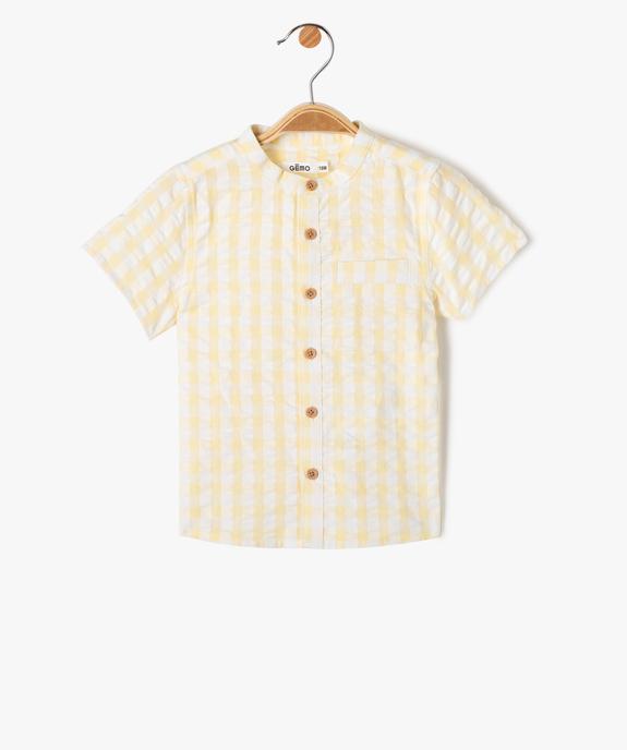 Chemise bébé garçon à manches courtes et rayures vue1 - GEMO(BEBE DEBT) - GEMO