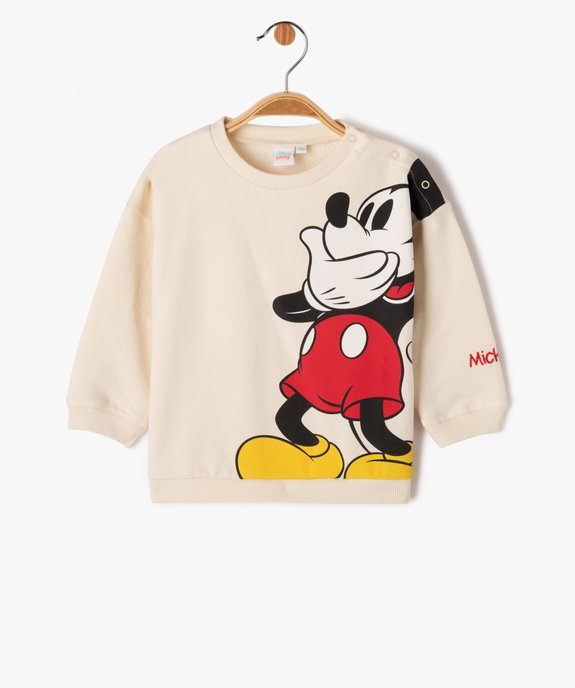 Sweat fin en molleton doux imprimé Mickey bébé garçon - Disney vue1 - DISNEY BABY - GEMO