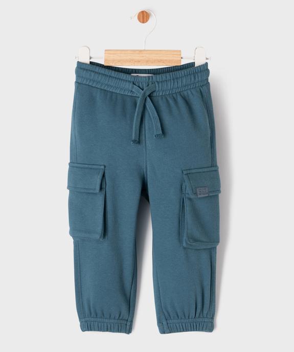 Pantalon en maille coupe cargo bébé garçon vue1 - GEMO(BEBE DEBT) - GEMO