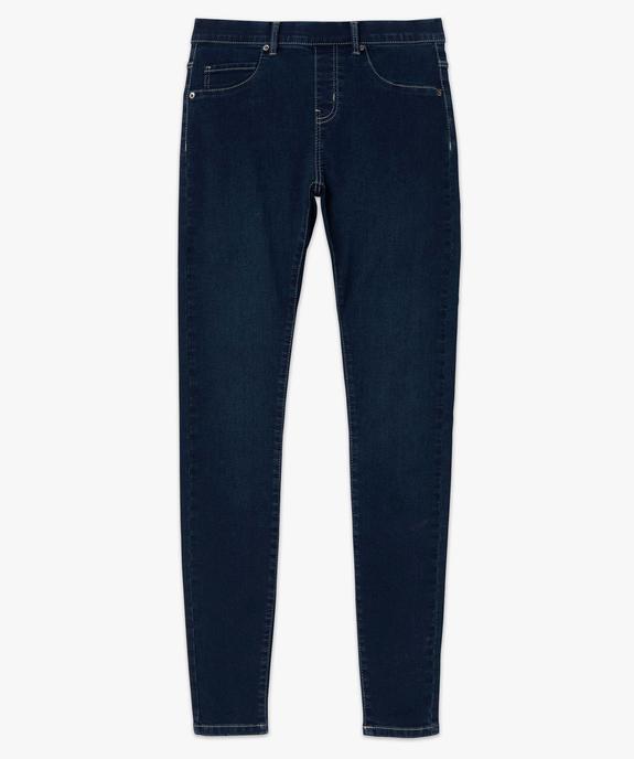 Jegging femme avec coutures contrastantes vue4 - GEMO 4G FEMME - GEMO