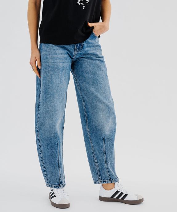 Jean barrel femme vue1 - GEMO(FEMME PAP) - GEMO