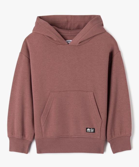 Sweat à capuche molletonné garçon vue1 - GEMO (ENFANT) - GEMO