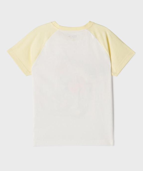 Tee-shirt manches courtes raglan imprimé basket garçon vue3 - GEMO 4G GARCON - GEMO