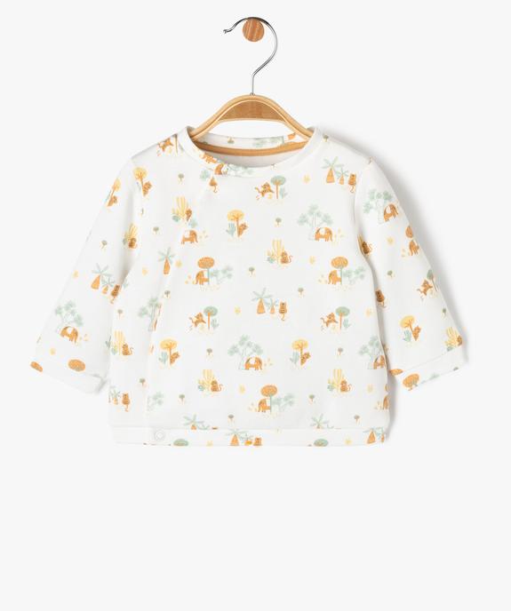 Sweat brassière avec ouverture latérale bébé garçon vue1 - GEMO 4G BEBE - GEMO