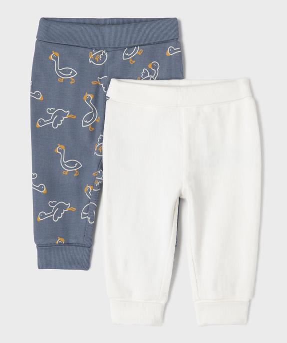 Legging en maille côtelée bébé garçon (lot de 2) vue1 - GEMO(BB COUCHE) - GEMO