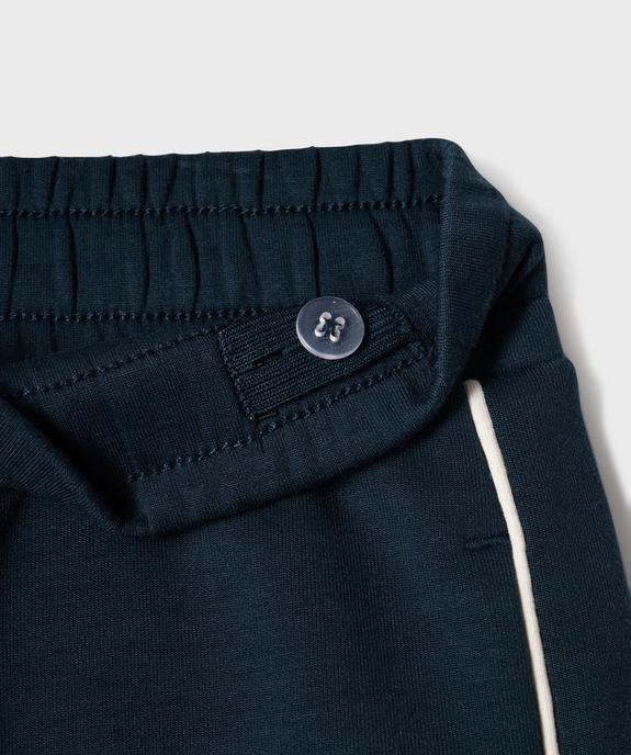 Pantalon de jogging coupe large avec taille ajustable fille vue3 - GEMO (ENFANT) - GEMO