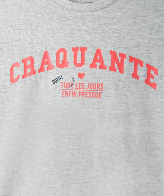 Sweat fille léger avec imprimé devant vue2 - GEMO (ENFANT) - GEMO
