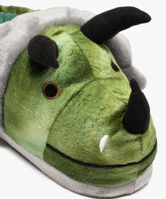 Chaussons garçon 3D en forme de dinosaure tricératops vue6 - GEMO (ENFANT) - GEMO