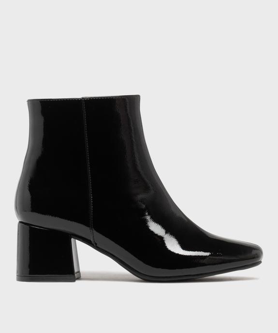 Boots à talon vernis femme vue1 - FOLLOW ME - GEMO