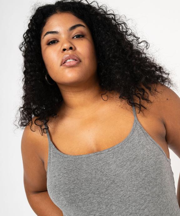 Débardeur femme grande taille uni à fines bretelles  vue6 - GEMO 4G GT - GEMO