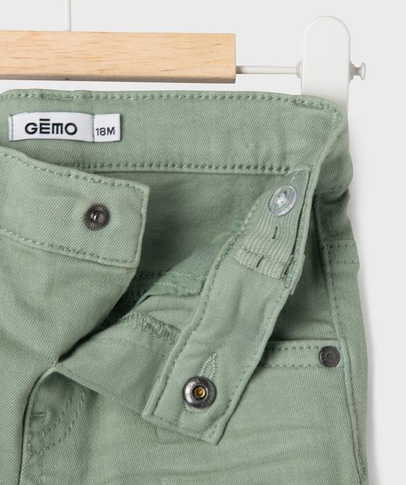 Short en coton stretch avec taille ajustable bébé garçon vue2 - GEMO(BEBE DEBT) - GEMO