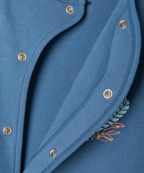 Pyjama dors-bien fermeture devant avec motifs exotiques bébé vue3 - GEMO 4G BEBE - GEMO