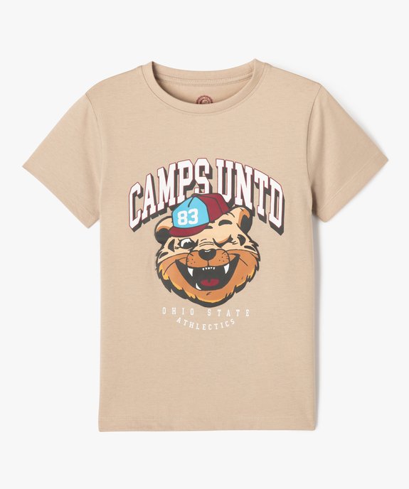 Tee-shirt manches courtes avec motif tigre garçon - Camps United vue2 - CAMPS G4G - GEMO