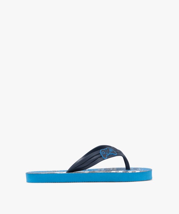 Tongs à semelle imprimée garçon vue2 - GEMO (PLAGE) - GEMO