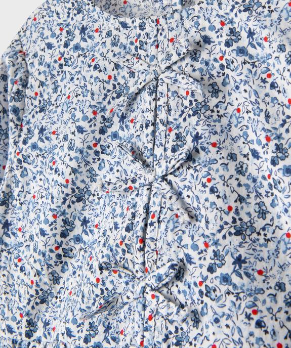 Blouse manches longues à motifs fleuris bébé fille - LuluCastagnette vue3 - LULUCASTAGNETTE - GEMO