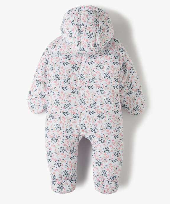 Combinaison pilote bébé avec pieds et moufles vue4 - GEMO 4G BEBE - GEMO
