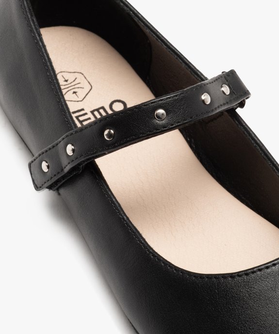 Ballerines fille unies à bride scratch cloutée  vue6 - GEMO (ENFANT) - GEMO