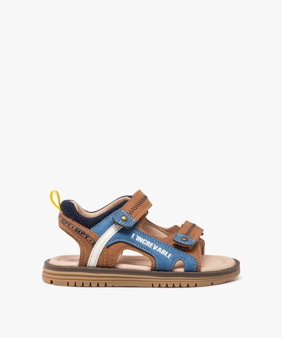 Sandales garçon avec brides scratch style sportswear - Gepy vue1 - GEPY - GEMO