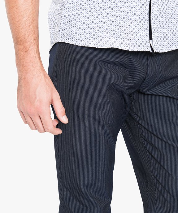 Pantalon à rayures de ville vue2 - GEMO (HOMME) - GEMO