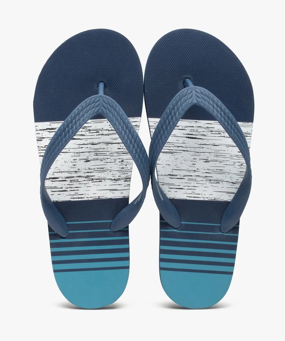 Tongs garçon avec semelle imprimée mer vue1 - GEMO (ENFANT) - GEMO