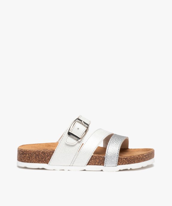 Mules fille à brides scintillantes avec boucle vue1 - GEMO (ENFANT) - GEMO