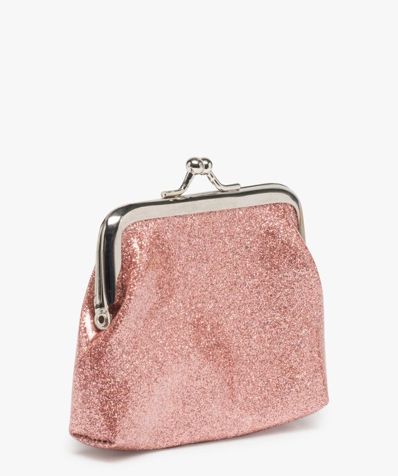 Porte-monnaie fille pailleté broderie licorne vue2 - GEMO (ACCESS) - GEMO