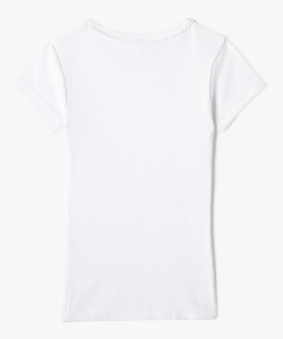 Tee-shirt à manches courtes fille (lot de 2) vue3 - GEMO 4G FILLE - GEMO