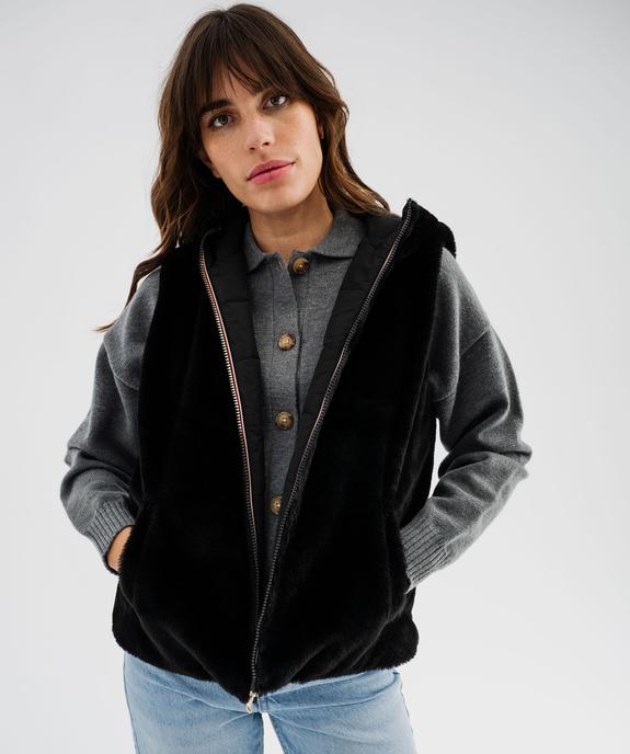 Doudoune sans manches réversible à capuche femme vue1 - GEMO 4G FEMME - GEMO