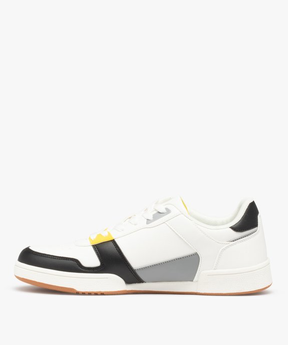 Baskets homme à détails colorés fermeture lacets vue4 - GEMO (SPORTSWR) - GEMO