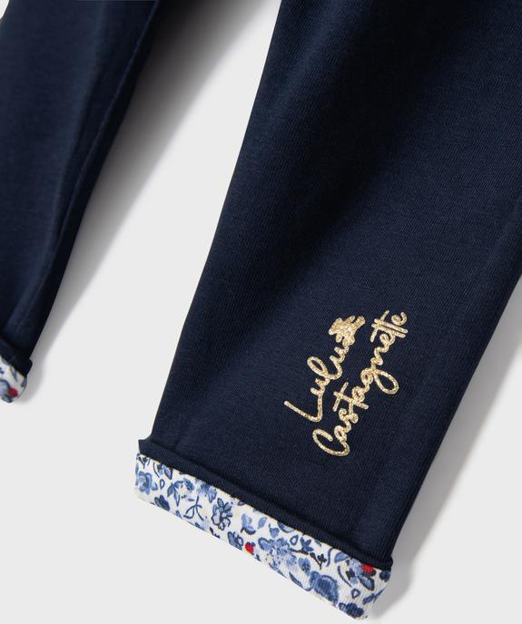 Legging réversible bébé fille - LuluCastagnette vue2 - LULU CASTAGNETTE GEMO FOR GOOD - GEMO