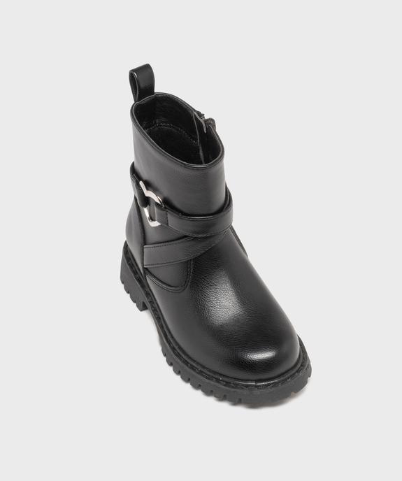 Boots motardes à semelle crantée et zip fille vue5 - LOVELY WINGS - GEMO