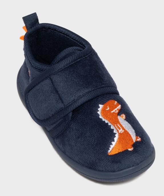 Chaussons bottillons en velours imprimé garçon  vue5 - GEMO 4G GARCON - GEMO
